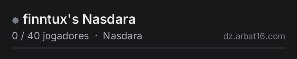 finntux's Nasdara na lista de servidores de DayZ da AR16