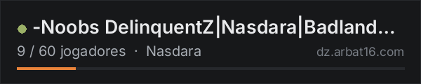 -Noobs DelinquentZ|Nasdara|Badlands|PvE ONLY|NO PVP- na lista de servidores de DayZ da AR16