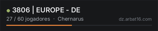 3806 | EUROPE - DE na lista de servidores de DayZ da AR16