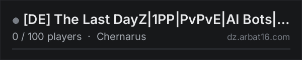 [DE] The Last DayZ|1PP|PvPvE|AI Bots|Loot+|Groups|Raids Fr-So on the AR16 DayZ server list