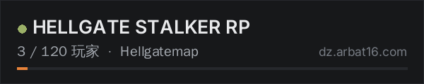 AR16 DayZ 服务器列表中的 HELLGATE STALKER RP