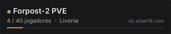 Forpost-2 PVE na lista de servidores de DayZ da AR16