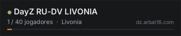 DayZ RU-DV LIVONIA na lista de servidores de DayZ da AR16