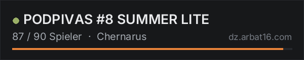 PODPIVAS #8 SUMMER LITE in der DayZ-Serverliste von AR16
