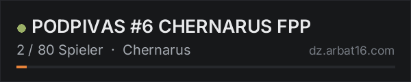 PODPIVAS #6 CHERNARUS FPP in der DayZ-Serverliste von AR16