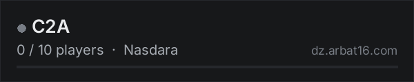 C2A on the AR16 DayZ server list