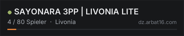 SAYONARA 3PP | LIVONIA LITE in der DayZ-Serverliste von AR16