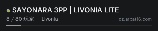 AR16 DayZ 服务器列表中的 SAYONARA 3PP | LIVONIA LITE