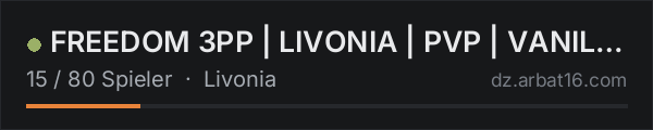 FREEDOM 3PP | LIVONIA | PVP | VANILLA++ in der DayZ-Serverliste von AR16