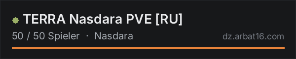 TERRA Nasdara PVE RU in der DayZ-Serverliste von AR16