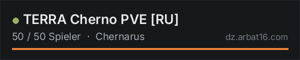 TERRA Cherno PVE [RU] in der DayZ-Serverliste von AR16