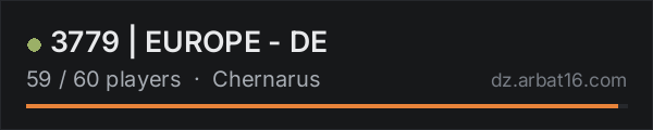 3779 | EUROPE - DE on the AR16 DayZ server list