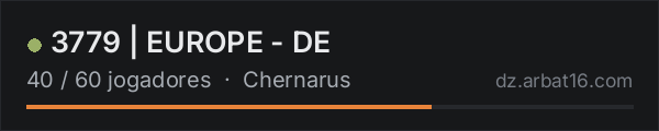 3779 | EUROPE - DE na lista de servidores de DayZ da AR16
