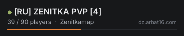 [RU] ZENITKA PVP [4] on the AR16 DayZ server list