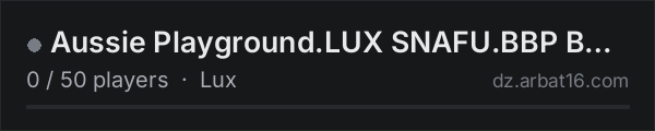 Aussie Playground.LUX SNAFU.BBP Build anywhere on the AR16 DayZ server list