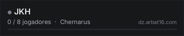 JKH na lista de servidores de DayZ da AR16