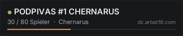 PODPIVAS #1 CHERNARUS in der DayZ-Serverliste von AR16