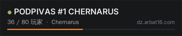 AR16 DayZ 服务器列表中的 PODPIVAS #1 CHERNARUS