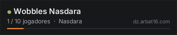 Wobbles Nasdara na lista de servidores de DayZ da AR16