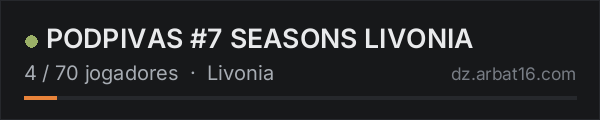 PODPIVAS #7 SEASONS LIVONIA na lista de servidores de DayZ da AR16