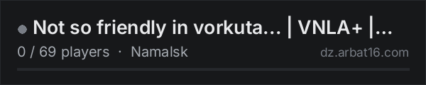 Not so friendly in vorkuta... | VNLA+ | HIVED | AI | HELIS | di on the AR16 DayZ server list