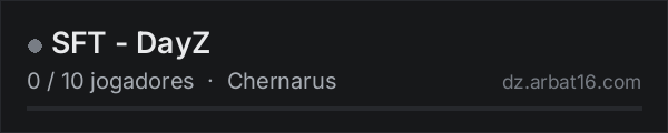 SFT - DayZ na lista de servidores de DayZ da AR16