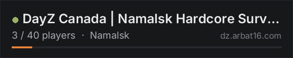 DayZ Canada | Namalsk Hardcore Survival | 1PP Adventures on the AR16 DayZ server list