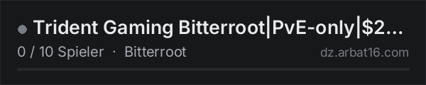 Trident Gaming Bitterroot|PvE-only|$250K Start|Helis|Airplanes in der DayZ-Serverliste von AR16