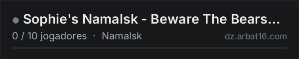 Sophie's Namalsk - Beware The Bears - PVE na lista de servidores de DayZ da AR16
