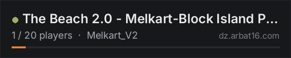 The Beach 2.0 - Melkart-Block Island PVE only. AI, Events craft on the AR16 DayZ server list
