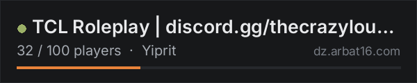 TCL Roleplay | discord.gg/thecrazylounge on the AR16 DayZ server list