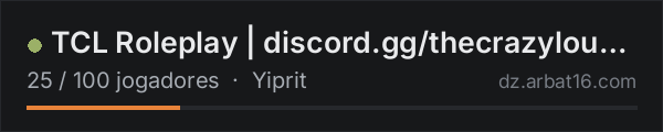 TCL Roleplay | discord.gg/thecrazylounge na lista de servidores de DayZ da AR16