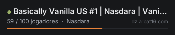 Basically Vanilla US #1 | Nasdara | Vanilla | Party na lista de servidores de DayZ da AR16