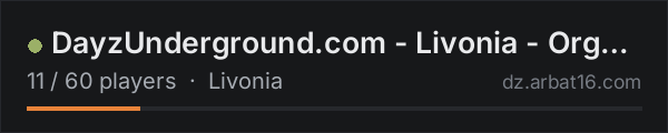 DayzUnderground.com - Livonia - OrganicRP Enhanced Vanilla on the AR16 DayZ server list