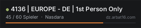 4136 | EUROPE - DE | 1st Person Only in der DayZ-Serverliste von AR16