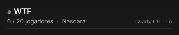 WTF na lista de servidores de DayZ da AR16