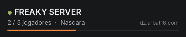 FREAKY SERVER na lista de servidores de DayZ da AR16