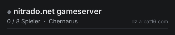 nitrado.net gameserver in der DayZ-Serverliste von AR16