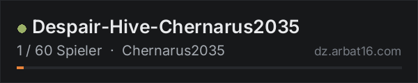Despair-Hive-Chernarus2035 in der DayZ-Serverliste von AR16