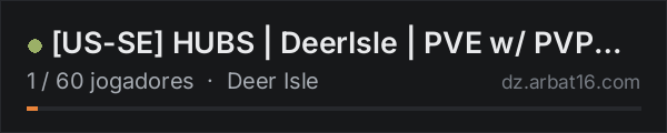 [US-SE] HUBS | DeerIsle | PVE w/ PVP Zones | Economy | Trader na lista de servidores de DayZ da AR16
