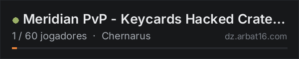 Meridian PvP - Keycards Hacked Crates BM Airdrops Weekend Raids na lista de servidores de DayZ da AR16