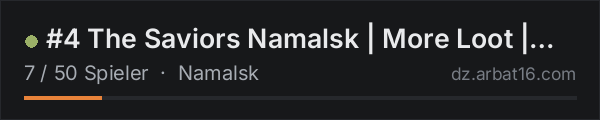 #4 The Saviors Namalsk | More Loot | High PVP | Active Admins in der DayZ-Serverliste von AR16