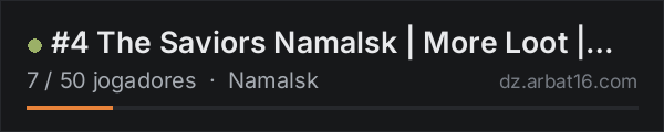 #4 The Saviors Namalsk | More Loot | High PVP | Active Admins na lista de servidores de DayZ da AR16