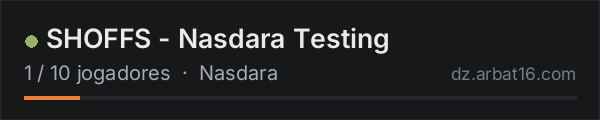 SHOFFS - Nasdara Testing na lista de servidores de DayZ da AR16