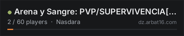 Arena y Sangre: PVP/SUPERVIVENCIA[ARG]. on the AR16 DayZ server list