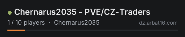 Chernarus2035 - PVE/CZ-Traders on the AR16 DayZ server list