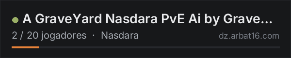 A GraveYard Nasdara PvE Ai by Gravedigger and Jimmy na lista de servidores de DayZ da AR16