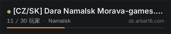 AR16 DayZ 服务器列表中的 [CZ/SK] Dara Namalsk Morava-games.cz MapLink PVE
