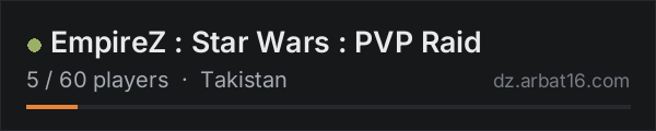 EmpireZ : Star Wars : PVP Raid on the AR16 DayZ server list