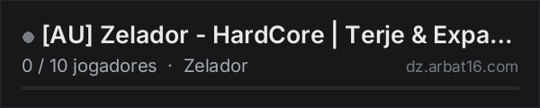 [AU] Zelador - HardCore | Terje & Expansion | .gg/DWXTaEXyUe na lista de servidores de DayZ da AR16